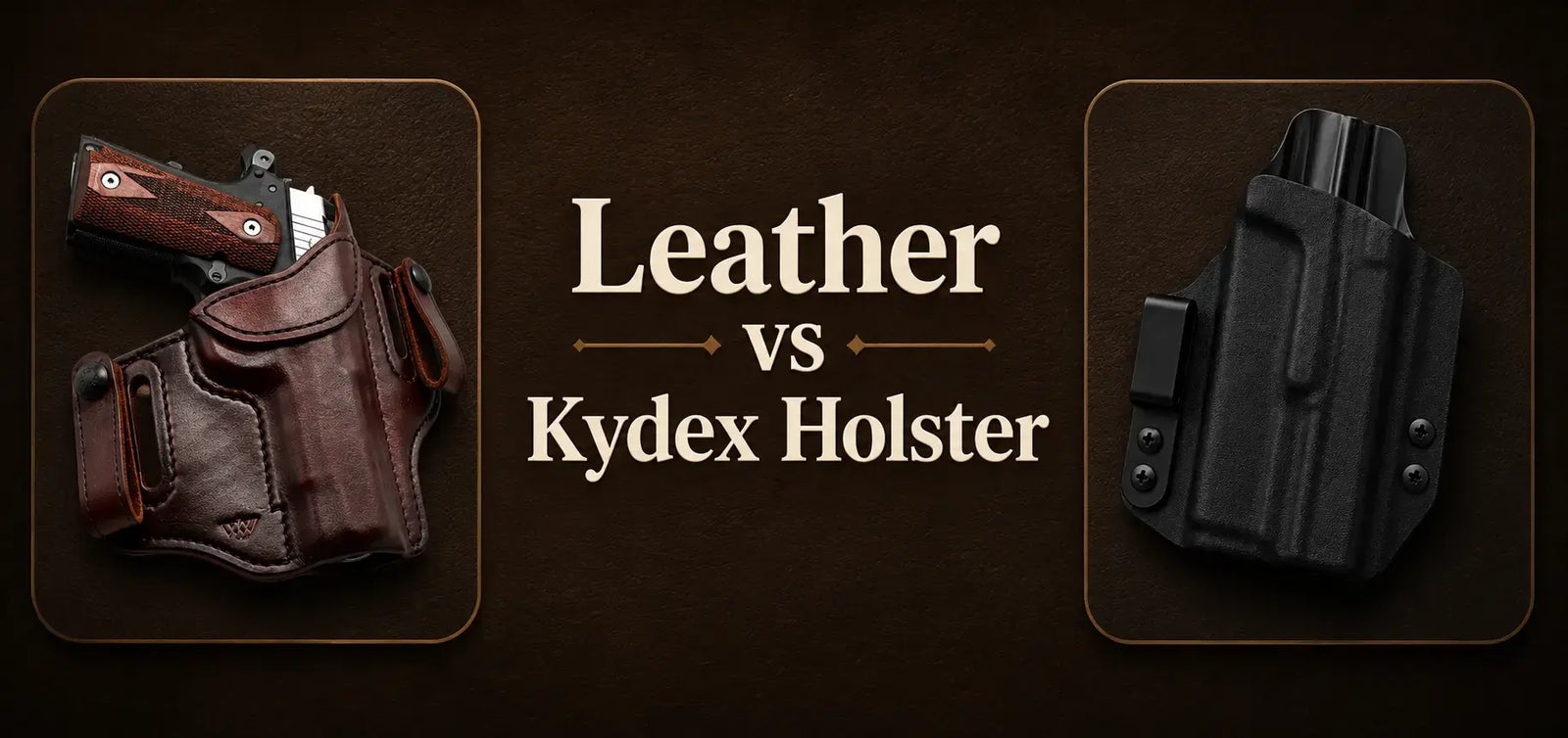 Leather Vs Kydex Holster