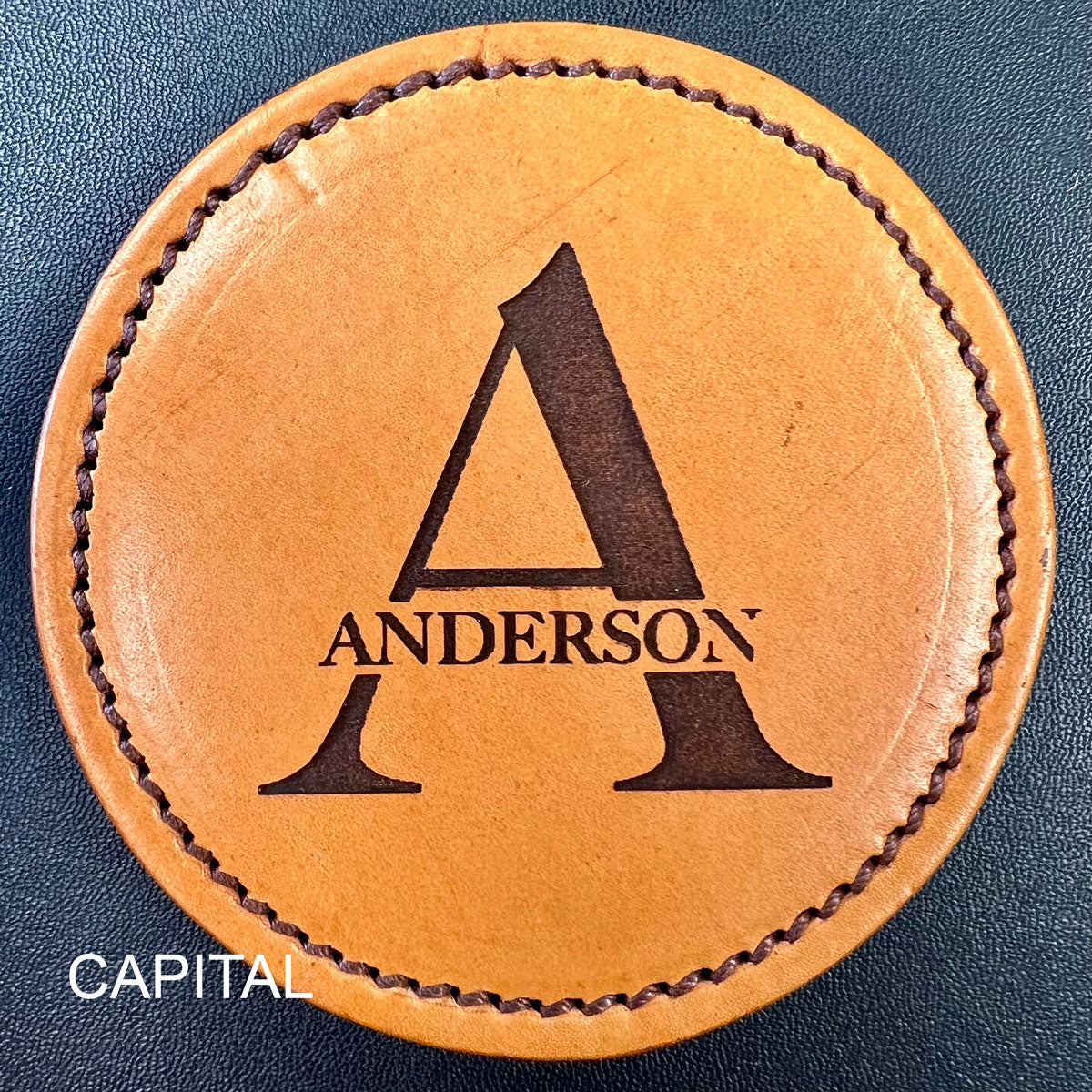 Personalized EBL Leather Coasters
