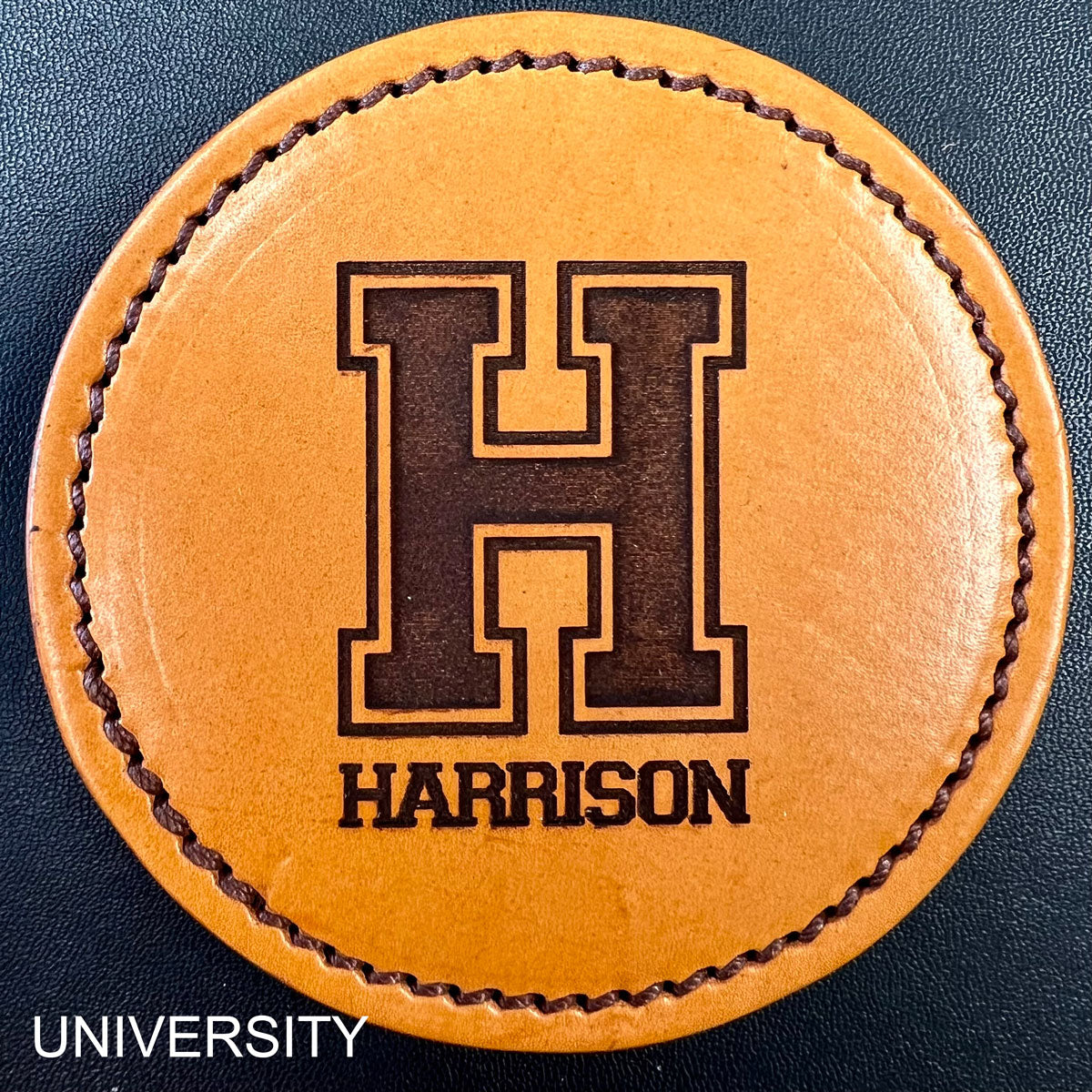 Personalized EBL Leather Coasters
